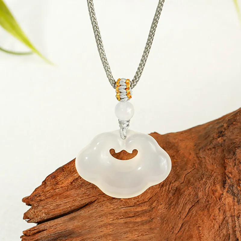 ZUIWENGLANGYASHANWENCHUANG Chalcedony Jade Necklaces Women's-2