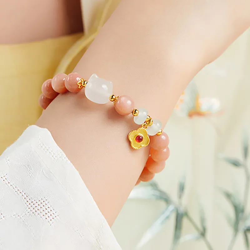 ZUIWENGLANGYASHANWENCHUANG Chalcedony Bracelets Unisex-3
