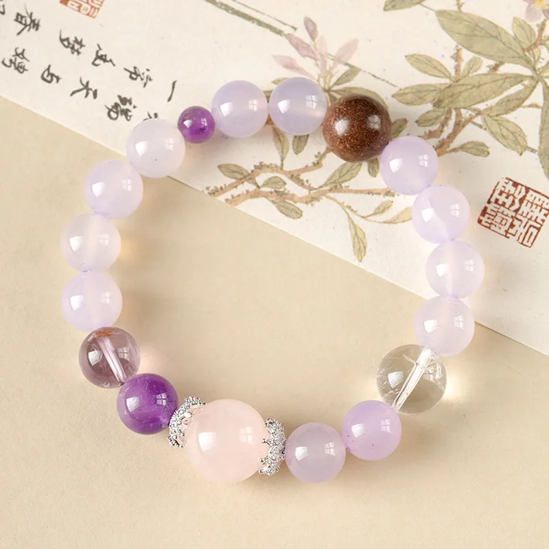 ZUIWENGLANGYASHANWENCHUANG Chalcedony Bracelets Unisex-1