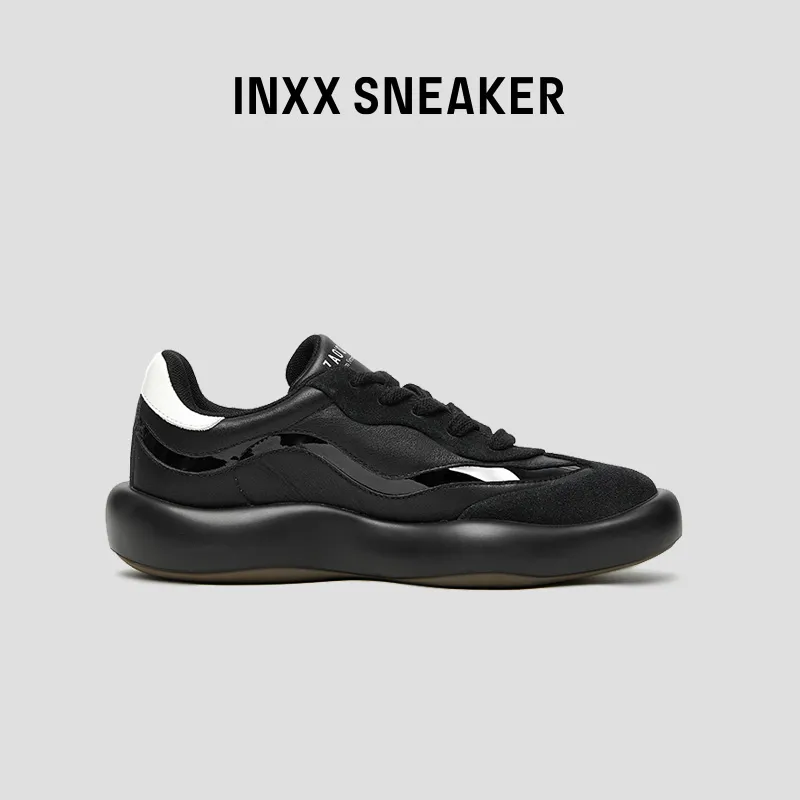 INXX Height Increasing Low Top Casual Shoes Unisex Black Warrior-3