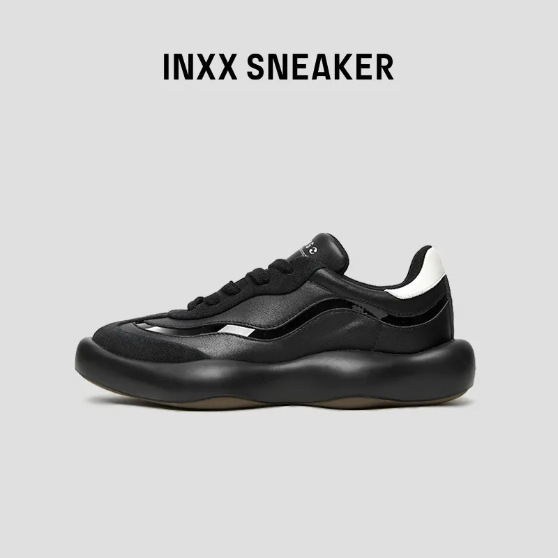 INXX Height Increasing Low Top Casual Shoes Unisex Black Warrior-1