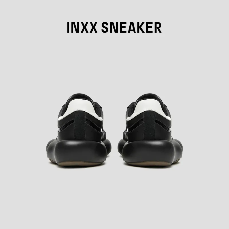INXX Height Increasing Low Top Casual Shoes Unisex Black Warrior-4
