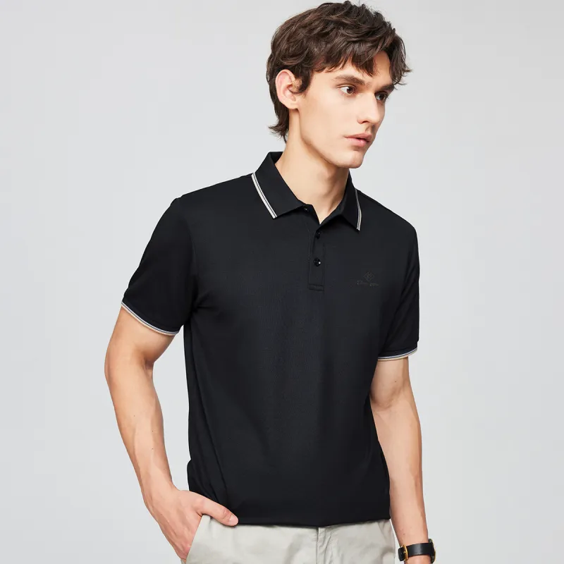 Red bean Polo Shirts Men-33