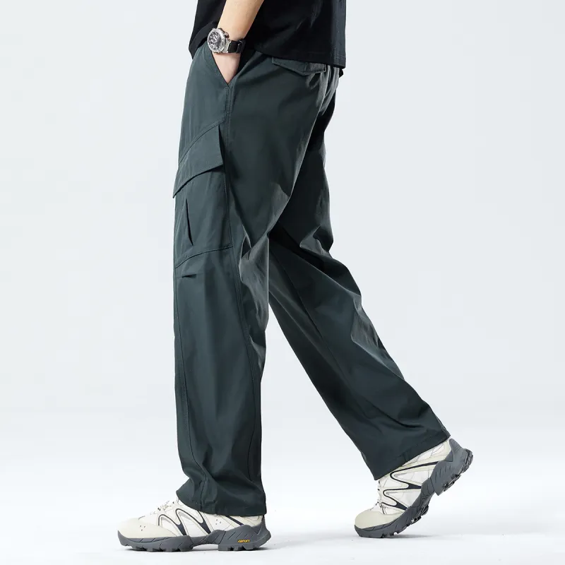 Red bean Cargo Pants Men-3