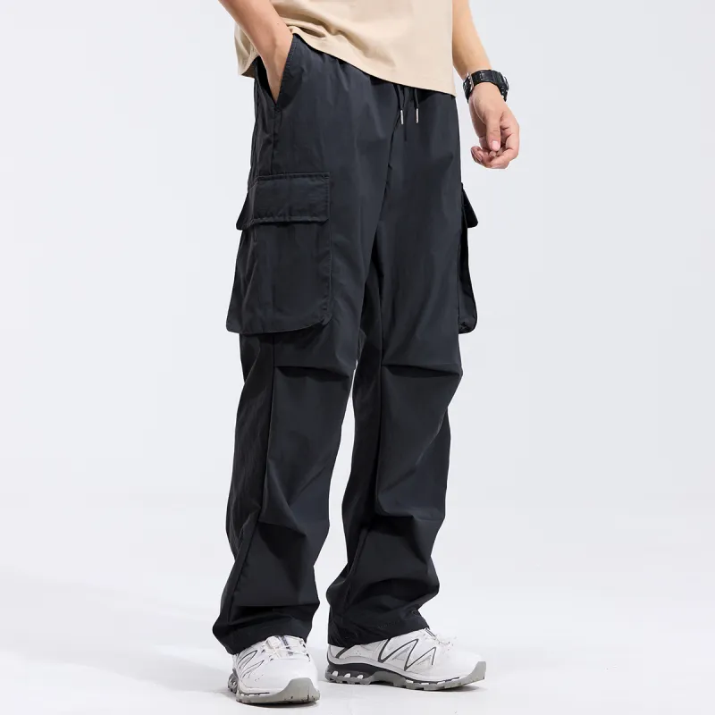 Red bean Cargo Pants Men-11