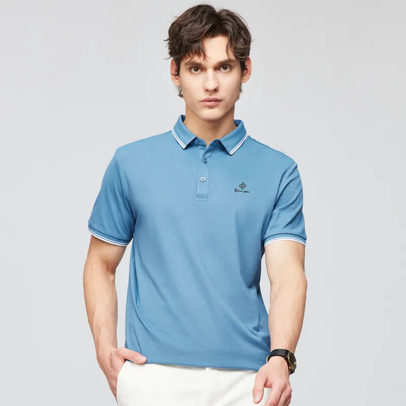 Red bean Polo Shirts Men-8
