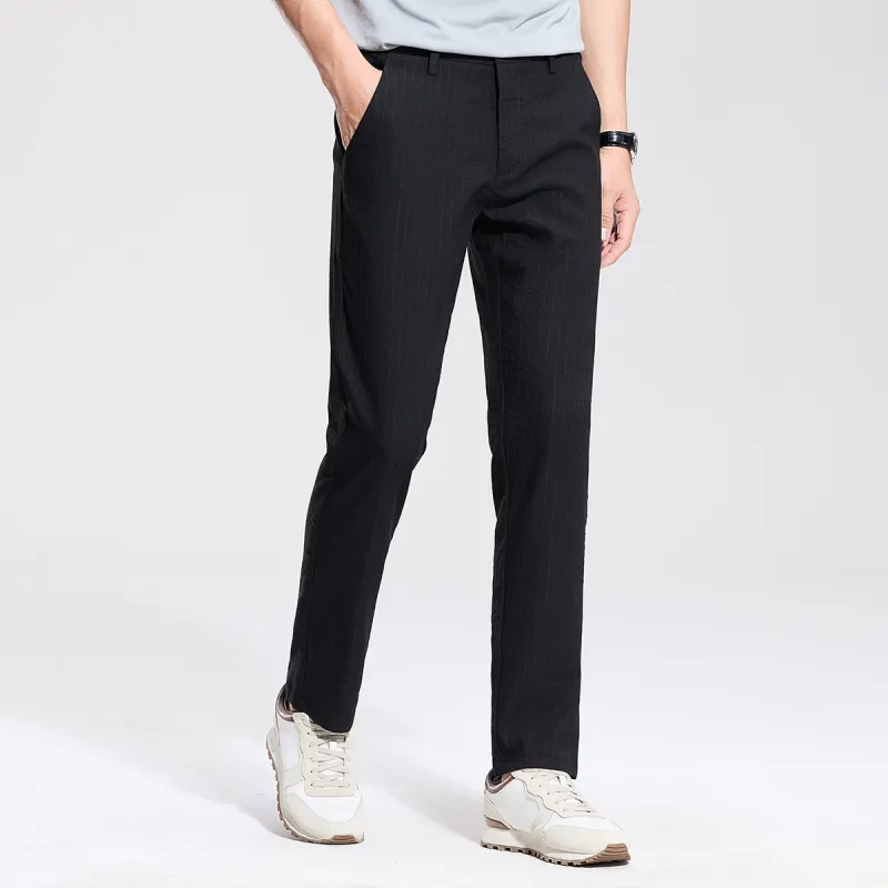 Red bean Casual Pants Men Black-3