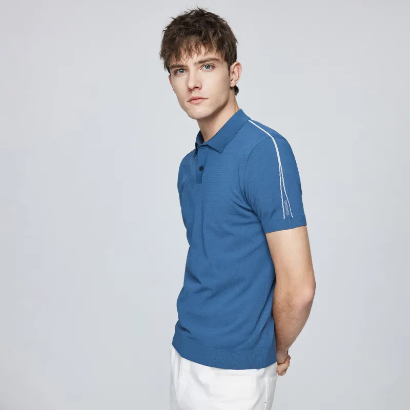 Red bean Polo Shirts Men-4