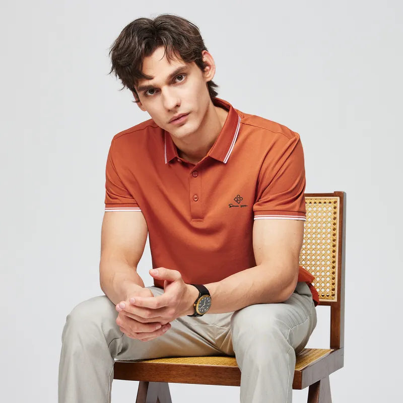 Red bean Polo Shirts Men-12