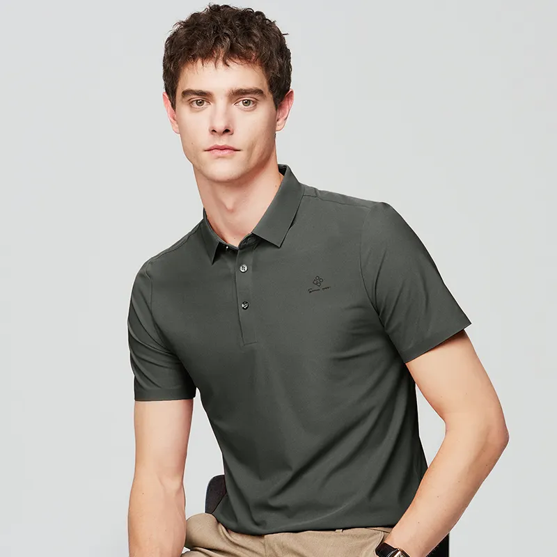 Red bean Polo Shirts Men-27