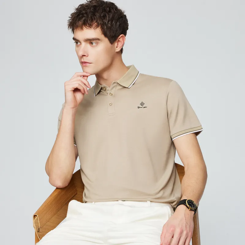 Red bean Polo Shirts Men-27