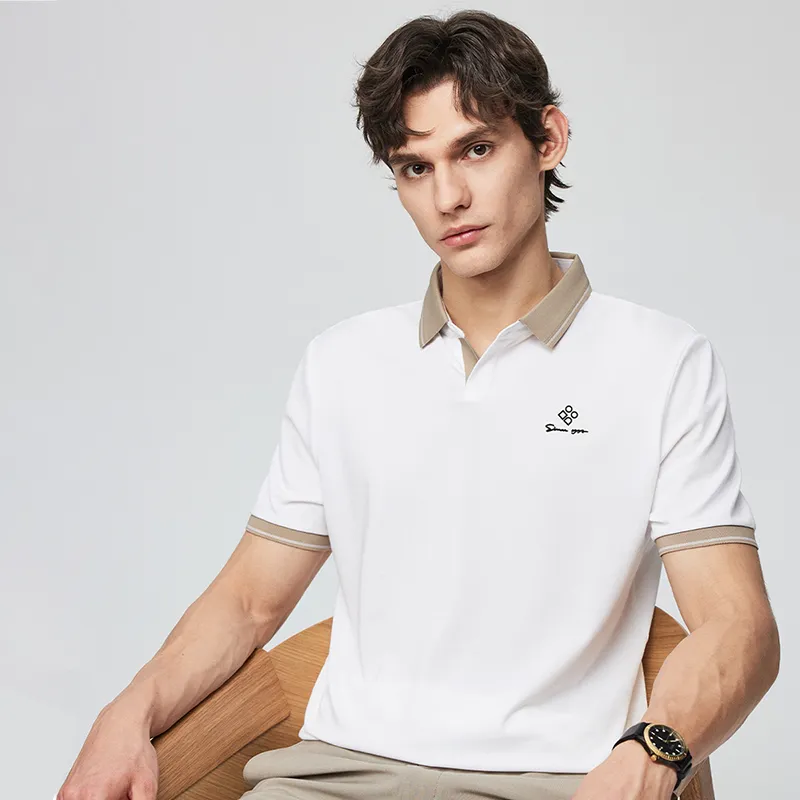 Red bean Polo Shirts Men-21