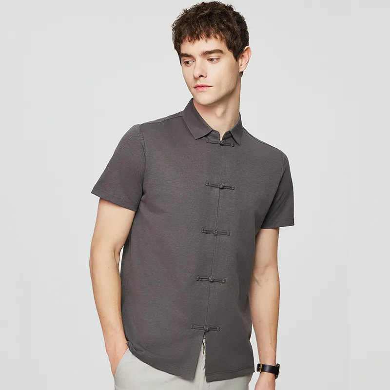 Red bean Polo Shirts Men-15