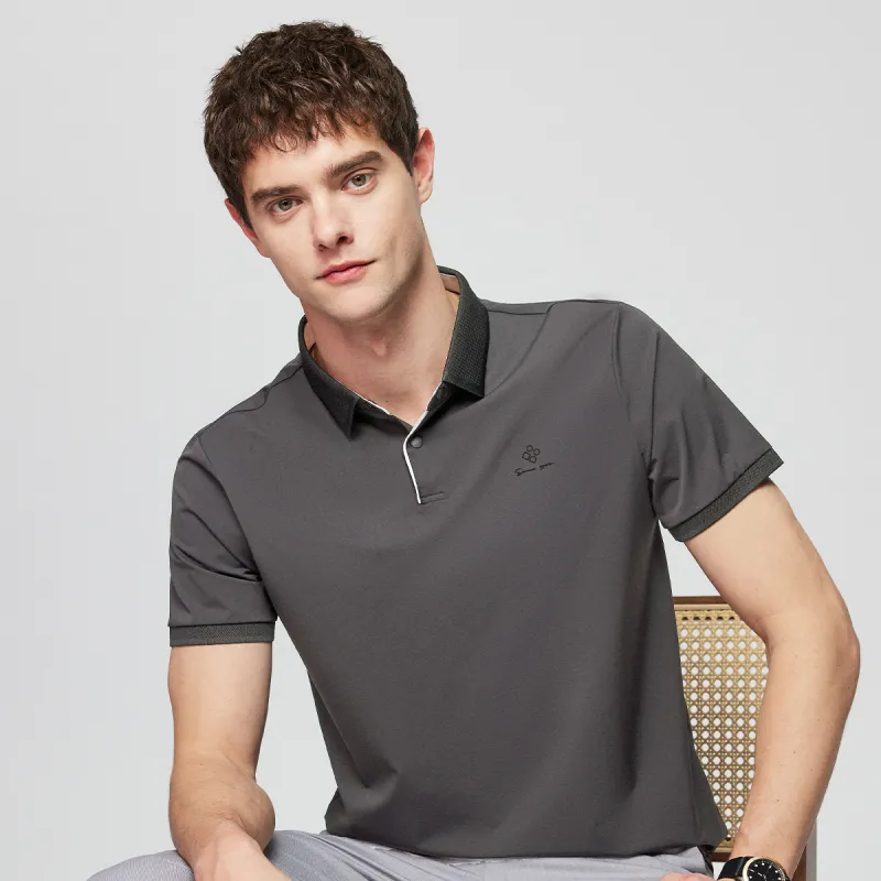 Red bean Polo Shirts Men-21