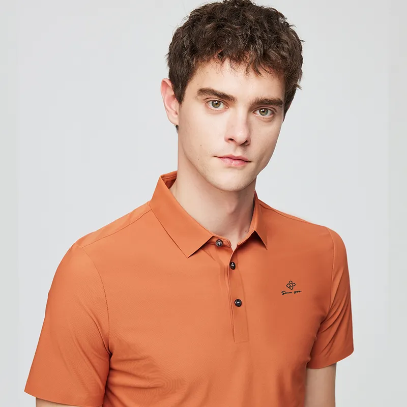 Red bean Polo Shirts Men-14