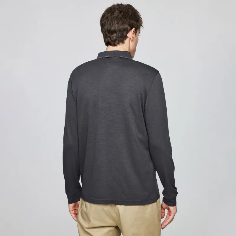 Red bean Polo Shirts Men-12
