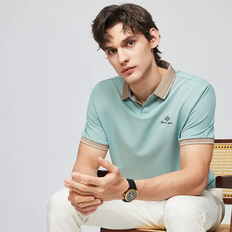 Red bean Polo Shirts Men-9
