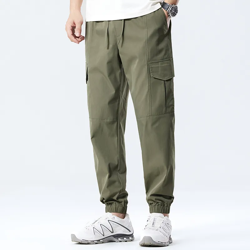 Red bean Cargo Pants Men-2