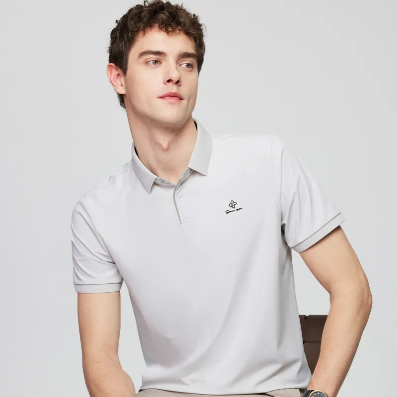 Red bean Polo Shirts Men-15