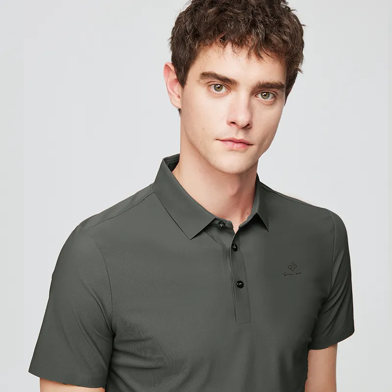 Red bean Polo Shirts Men-28