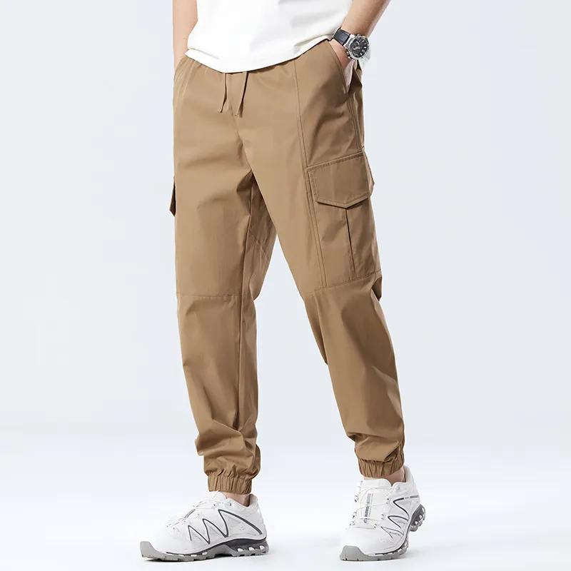 Red bean Cargo Pants Men-7