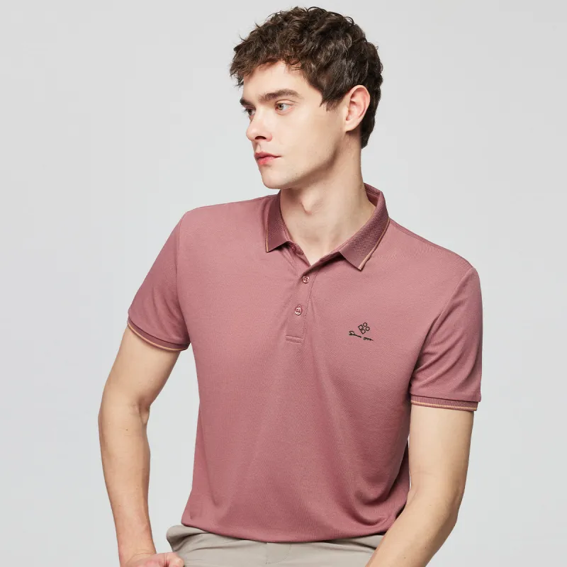 Red bean Polo Shirts Men-9
