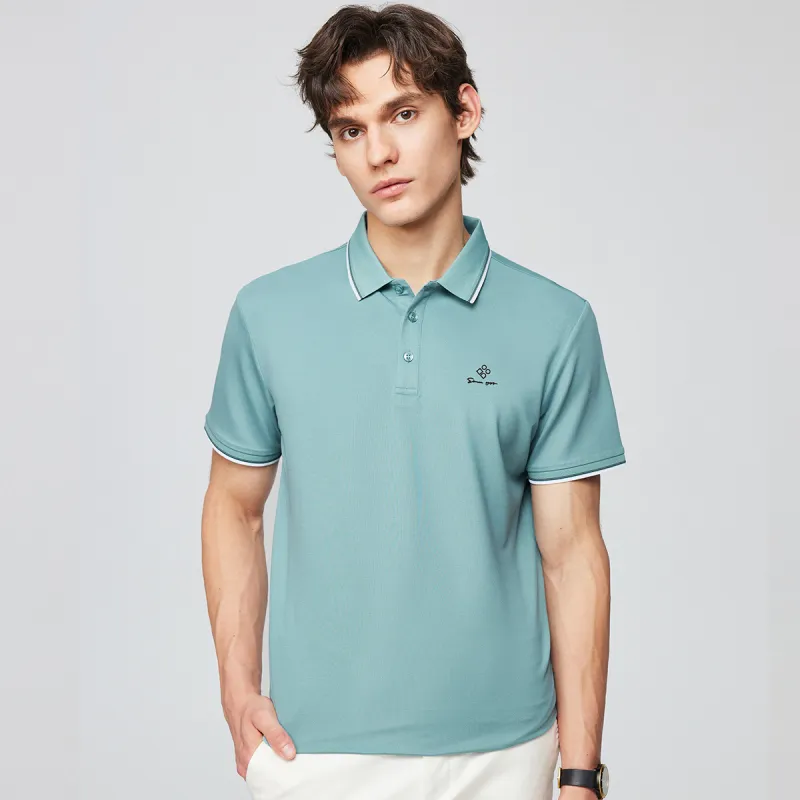 Red bean Polo Shirts Men-11