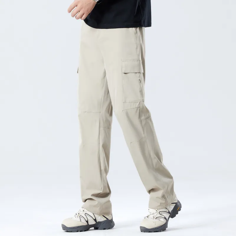 Red bean Cargo Pants Men-5