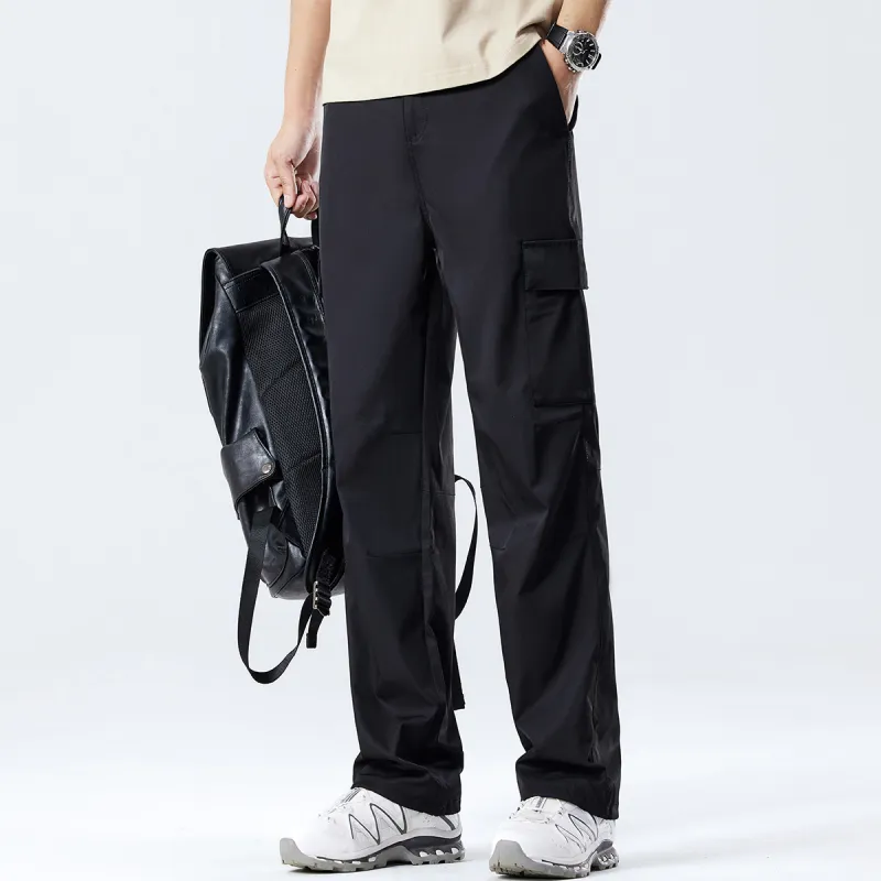 Red bean Cargo Pants Men-12
