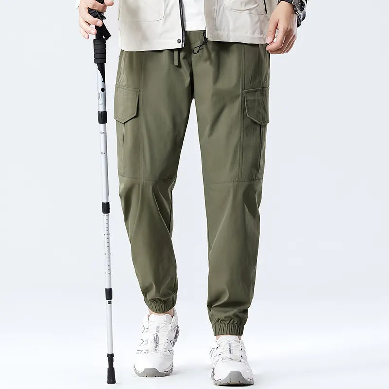 Red bean Cargo Pants Men-4