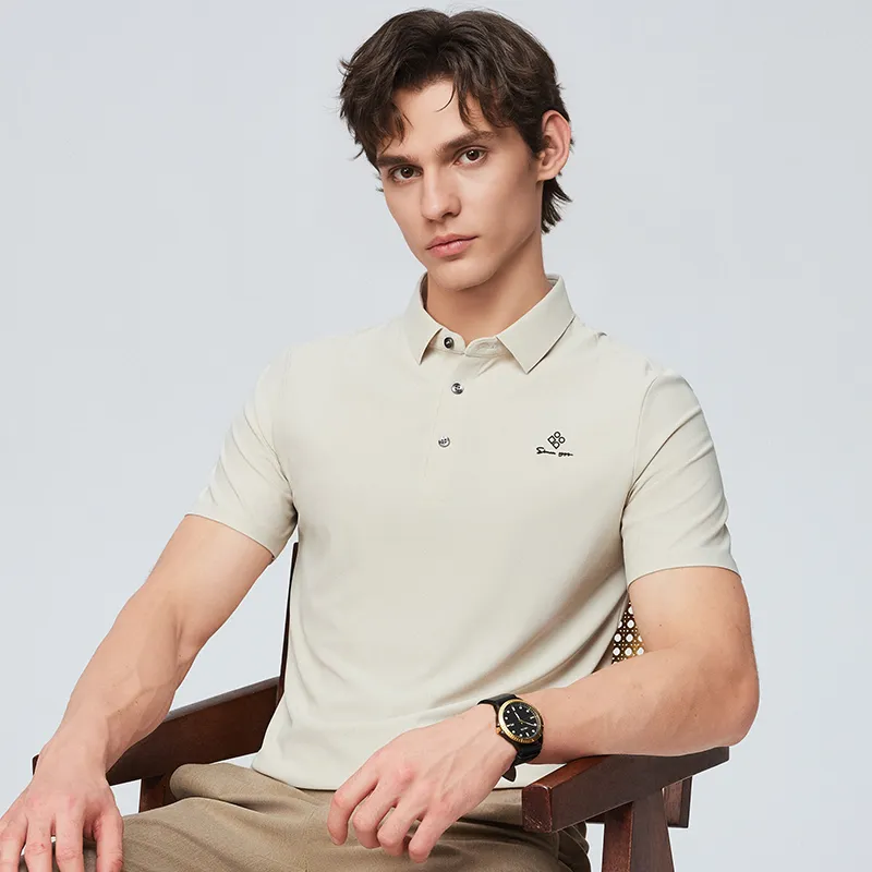 Red bean Polo Shirts Men-9
