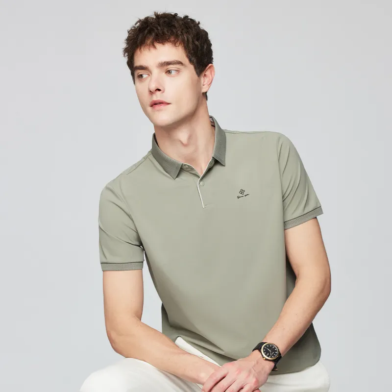 Red bean Polo Shirts Men-4