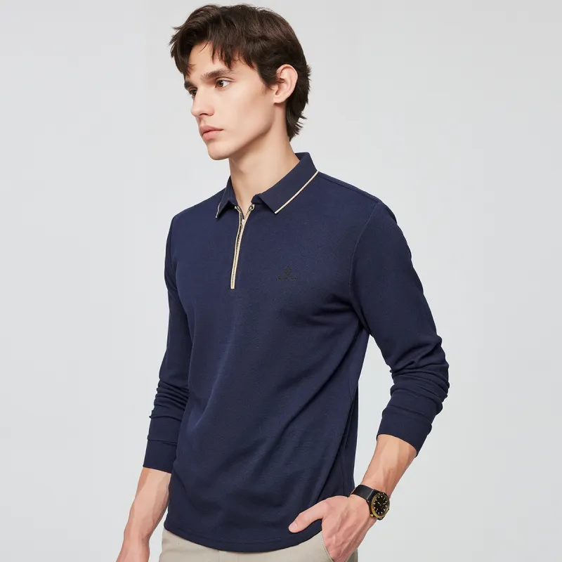 Red bean Polo Shirts Men-4