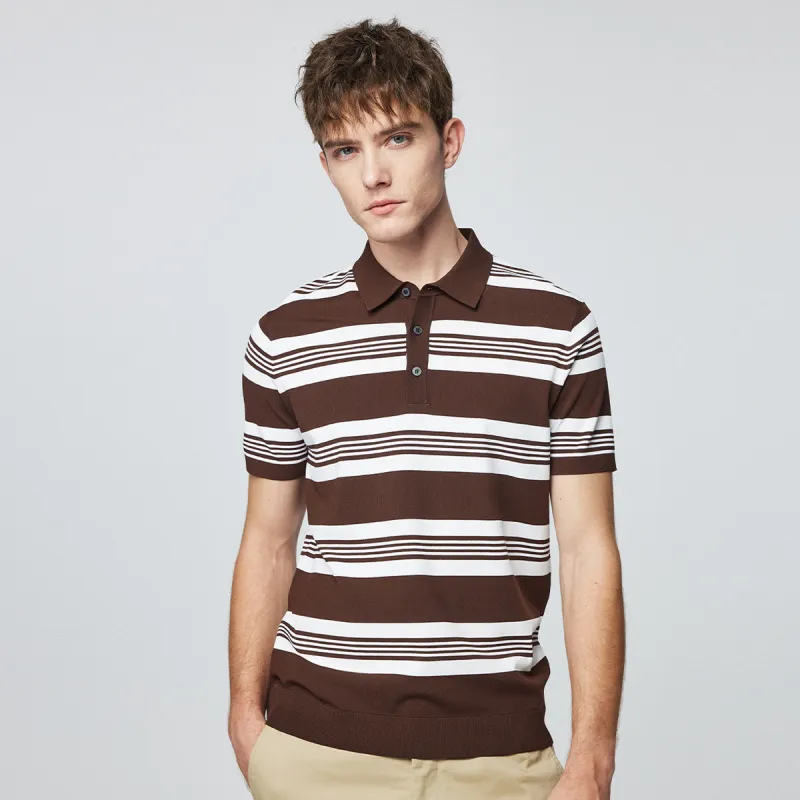 Red bean Polo Shirts Men-11