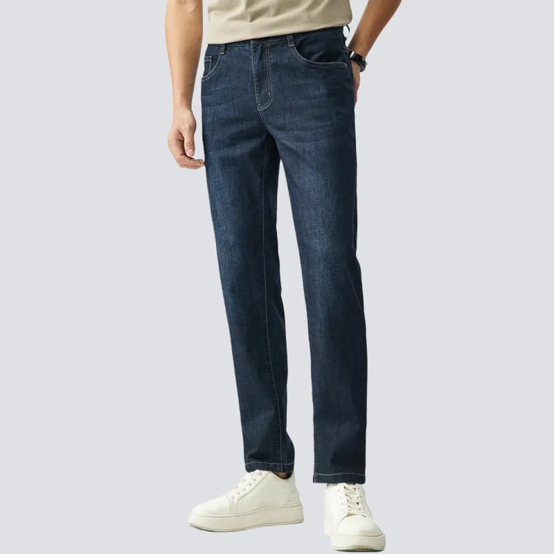 Red bean Jeans Men Blue-3