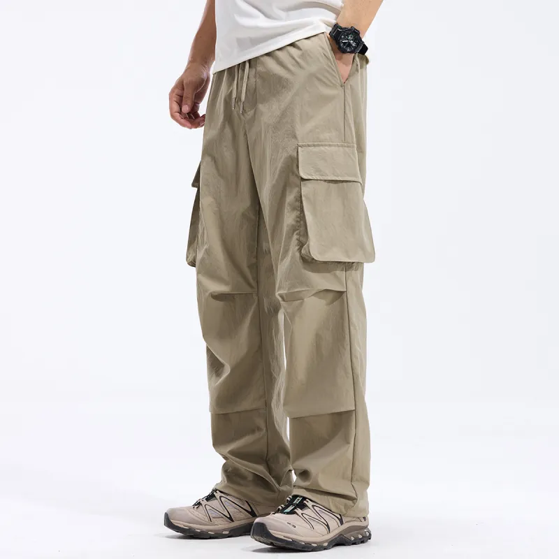 Red bean Cargo Pants Men-4
