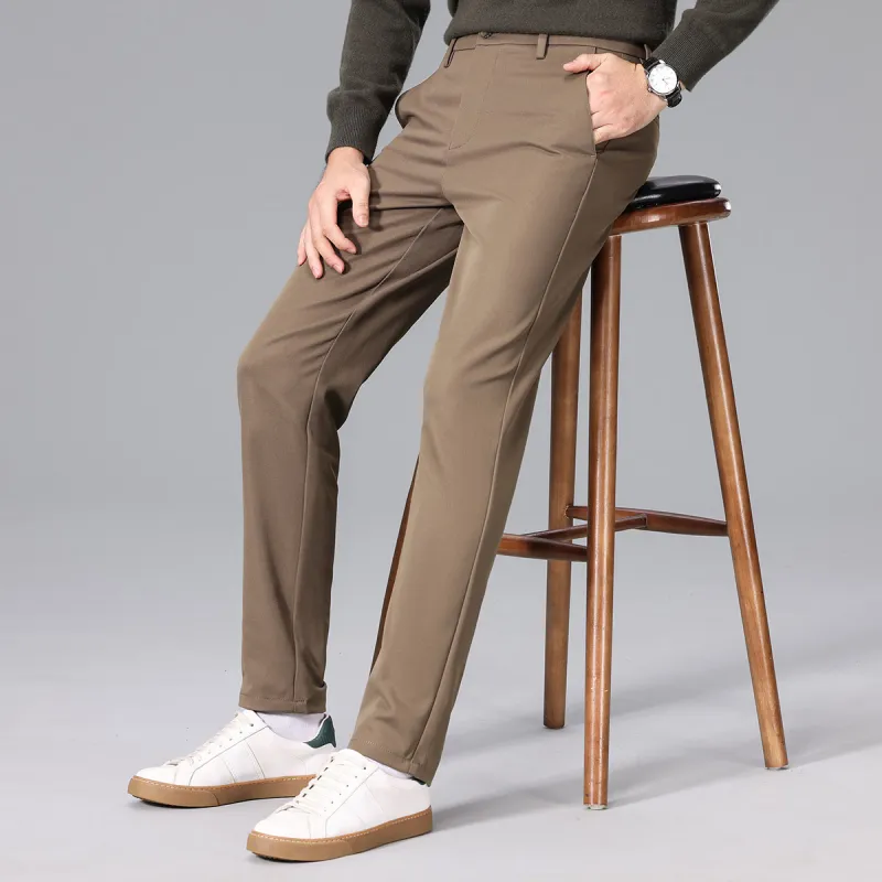 Red bean Suit Trousers Men-7