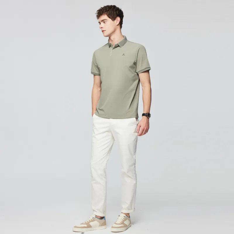 Red bean Polo Shirts Men-5