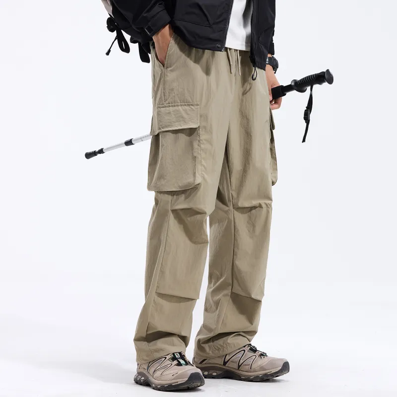 Red bean Cargo Pants Men-2