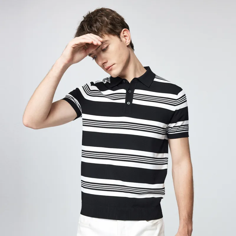 Red bean Polo Shirts Men-3