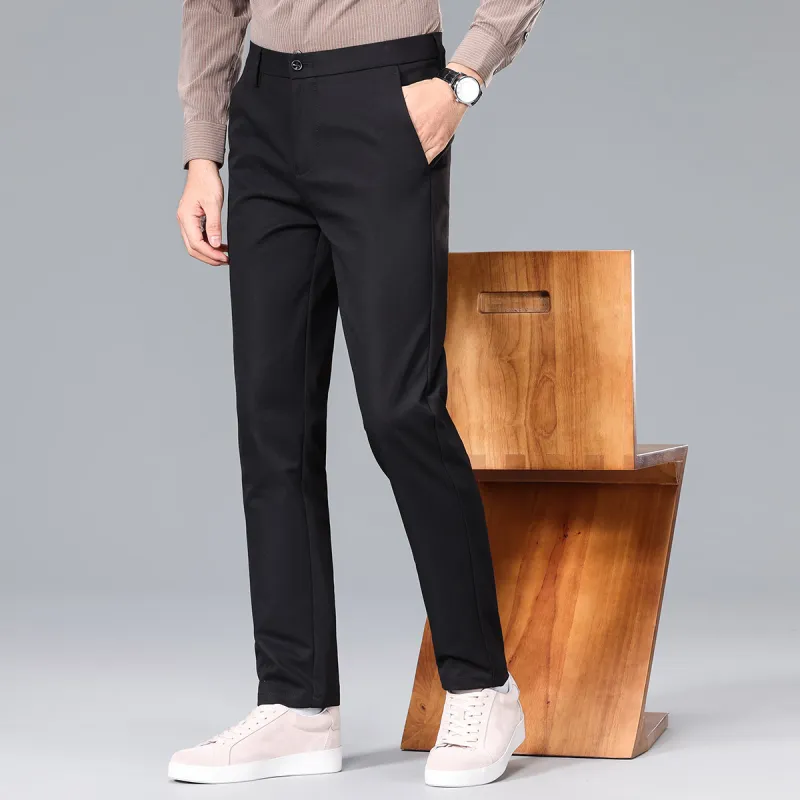 Red bean Suit Trousers Men-14