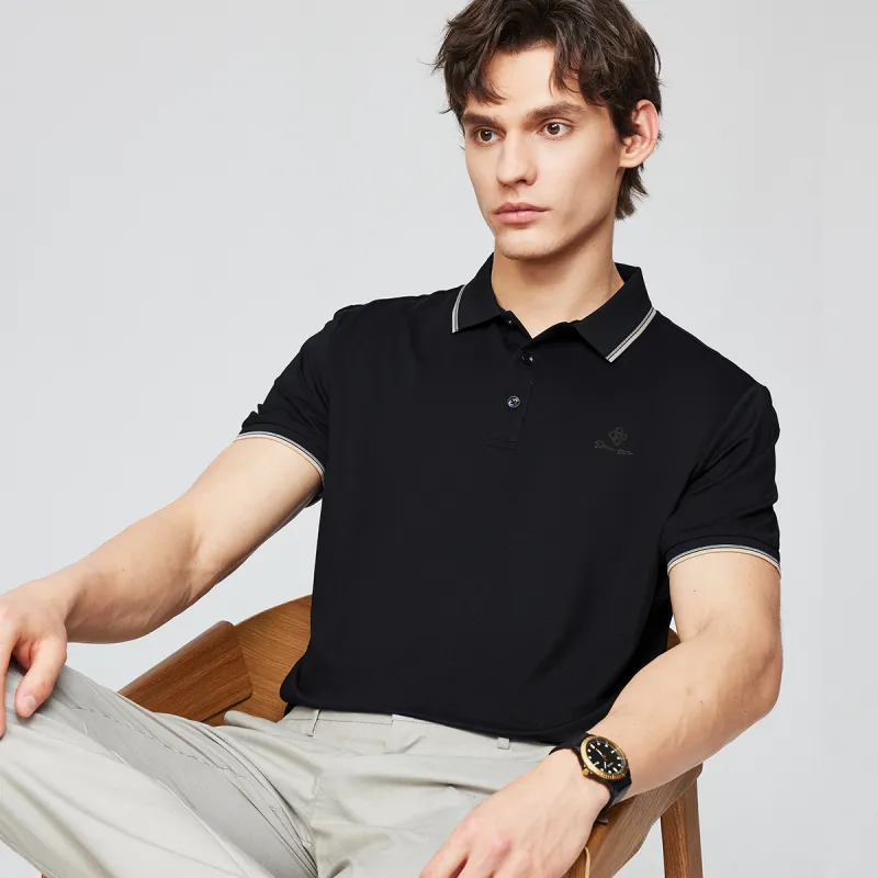 Red bean Polo Shirts Men-32