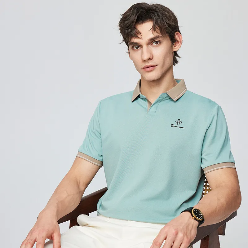 Red bean Polo Shirts Men-10