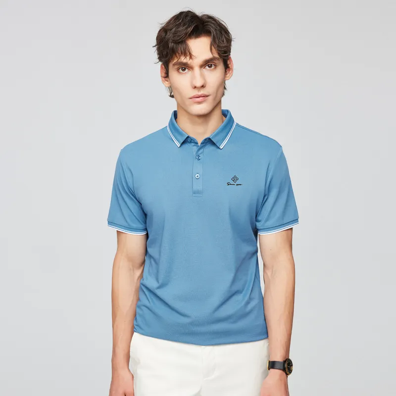 Red bean Polo Shirts Men-9