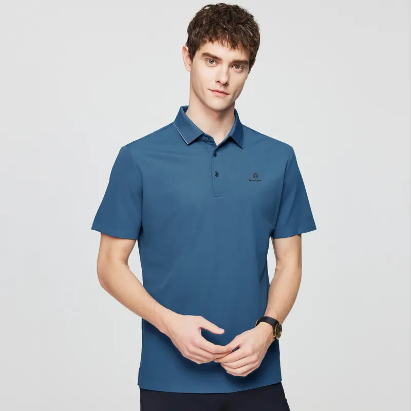 Red bean Polo Shirts Men-4