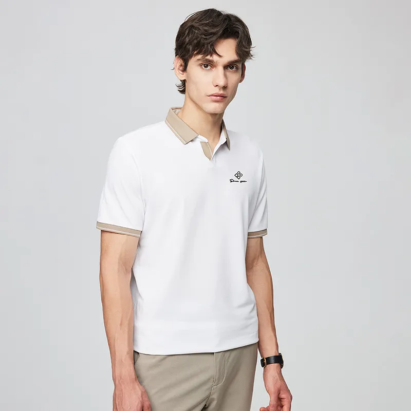 Red bean Polo Shirts Men-19