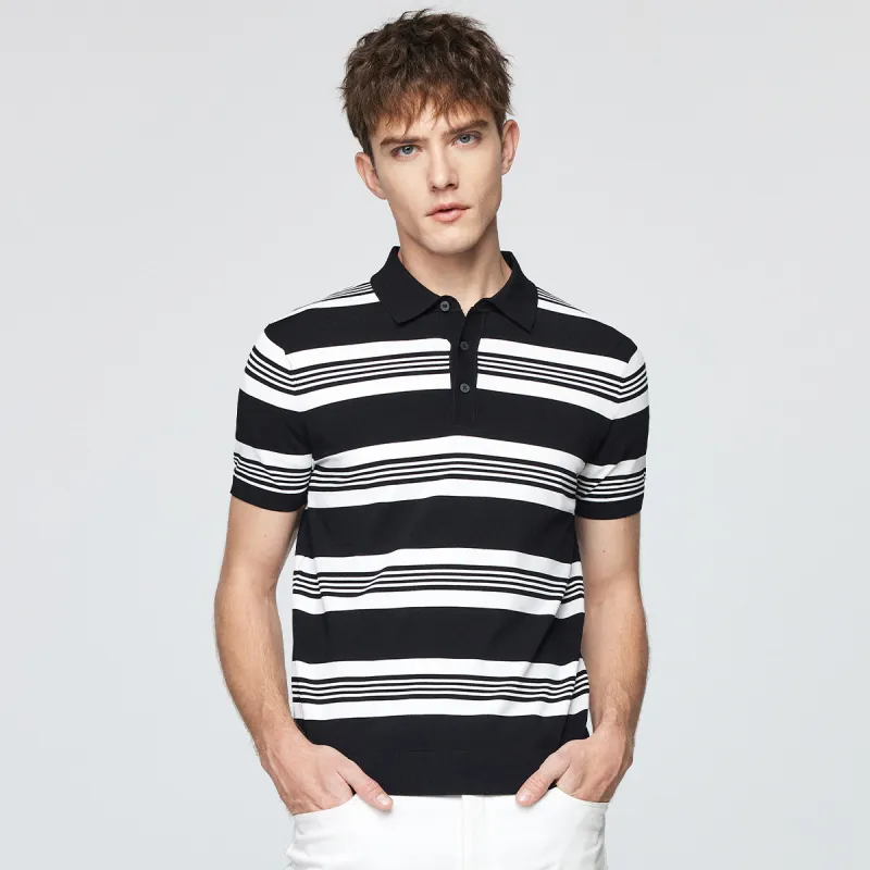Red bean Polo Shirts Men-5