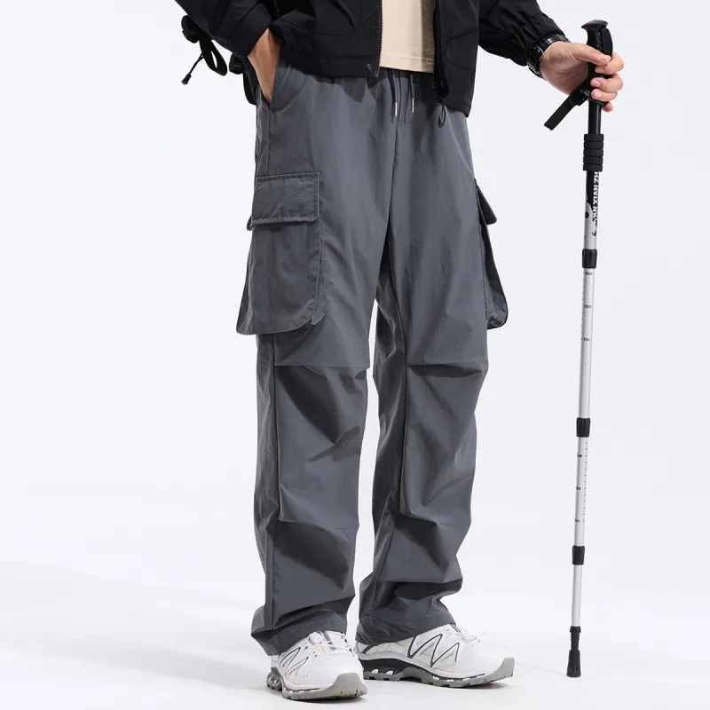 Red bean Cargo Pants Men-16