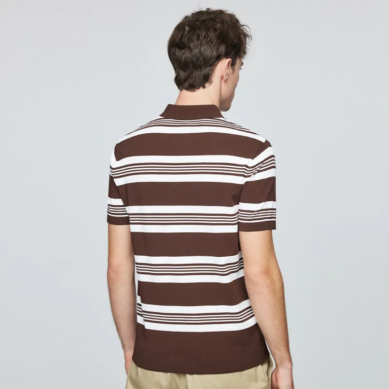 Red bean Polo Shirts Men-12