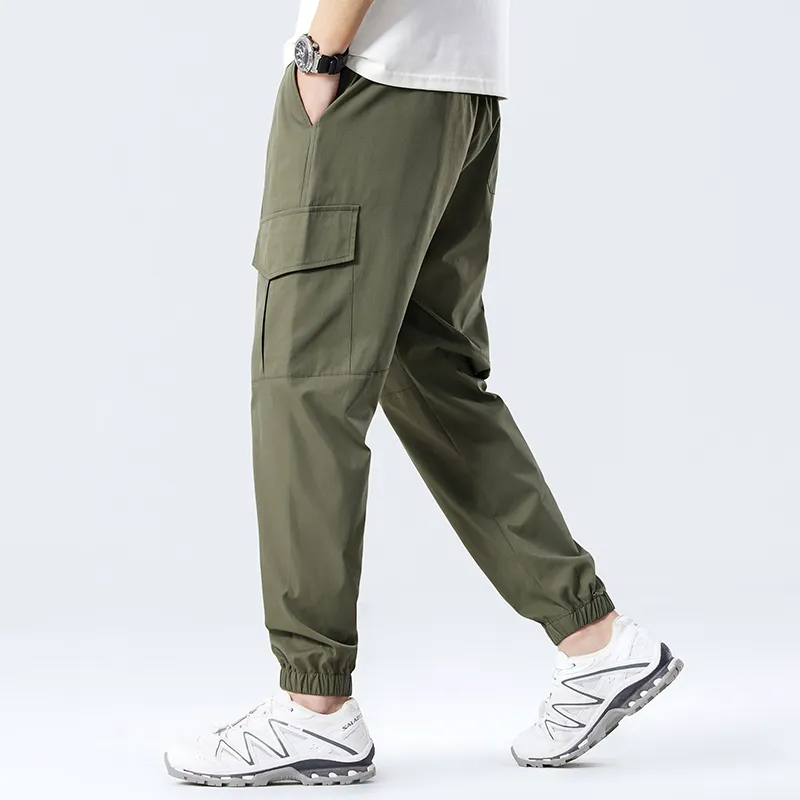 Red bean Cargo Pants Men-3